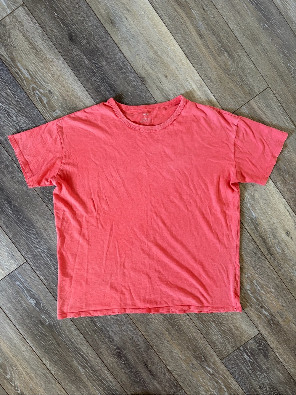 Aerie Coral Oversized Boyfriend Tee